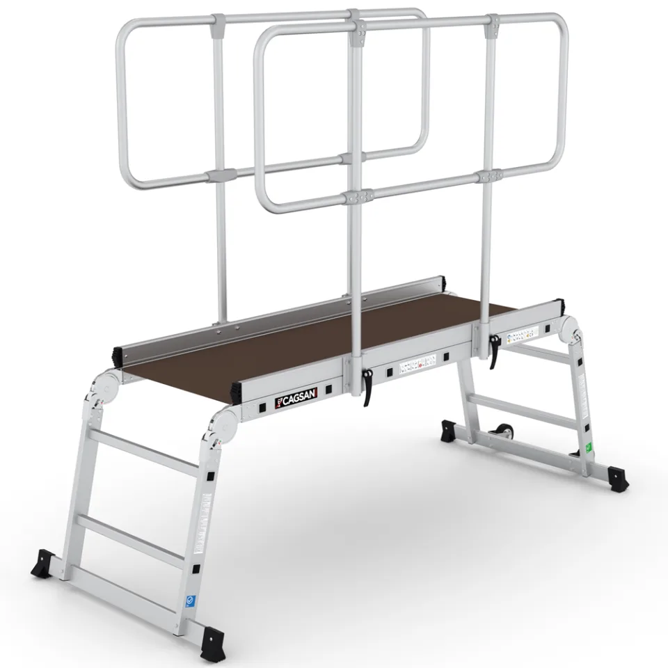 SerDeck SPP-DC — Kompakt Katlanır Çalışma Platformu - Endüstriyel Çalışma ve Depo Platformları (SPP-DC2)