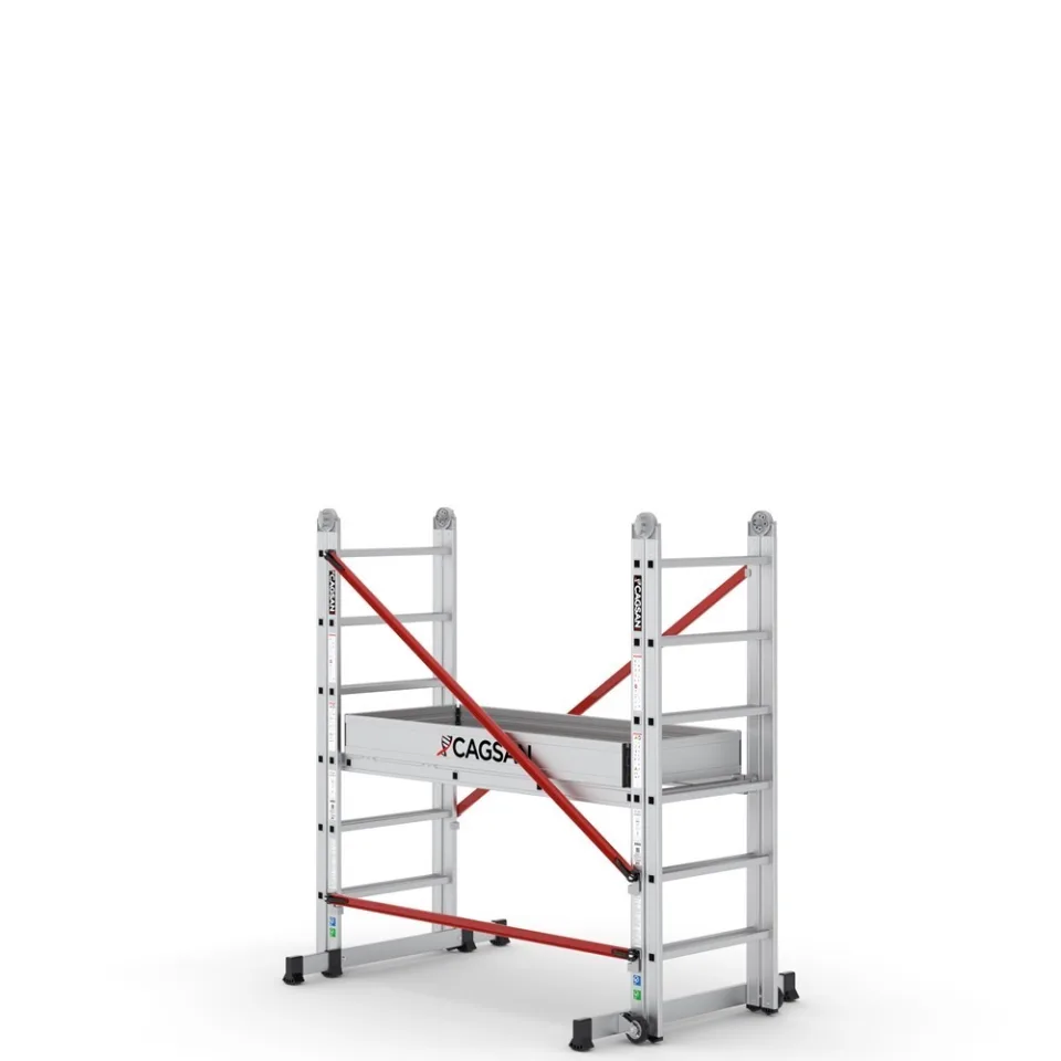 SerFlex SPST — Andamio Plegable Práctico de Mantenimiento Interior vista técnica 3