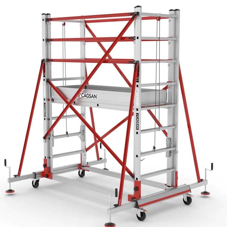 SerSafe SPS-NPR — Premium İki Parçalı Alüminyum İskele - Alüminyum Mobil İskele Sistemleri (SPS-004NPR)