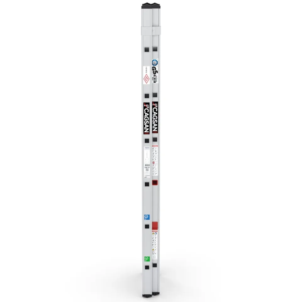 SerStep SP2 — Zweiteilige Aluminium-Schiebeleiter technische Ansicht 2