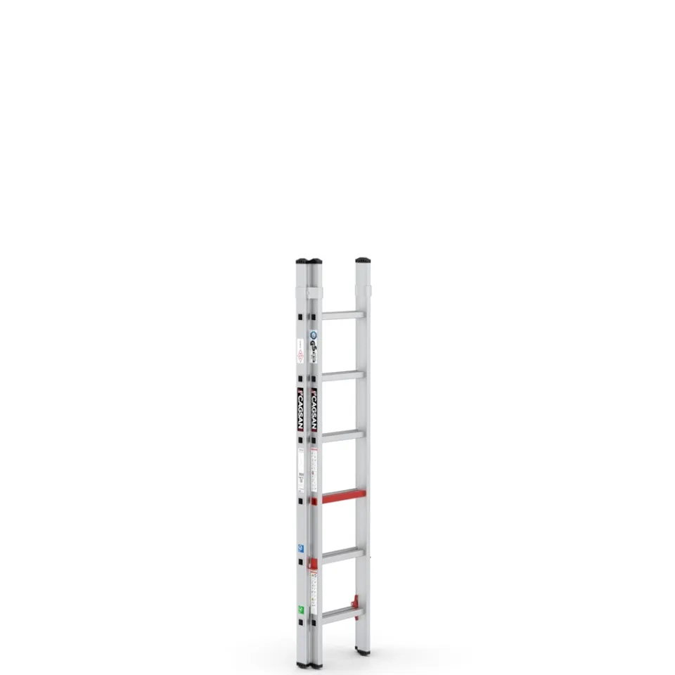 SerStep SP2 — Zweiteilige Aluminium-Schiebeleiter technische Ansicht 3