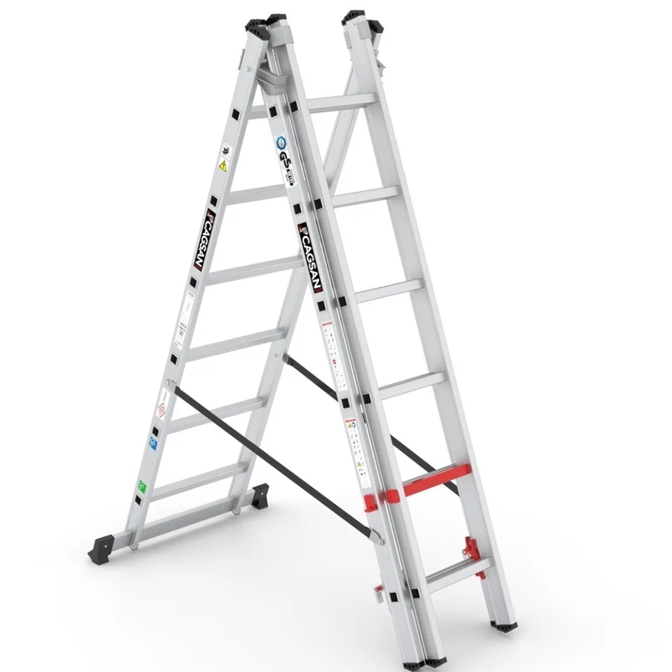 SerStep SP2C — Üç Parçalı Çok Amaçlı Merdiven teknik görünüm 2