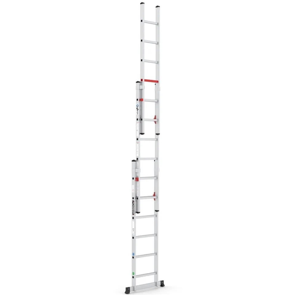 SerStep SP2T — Üç Parçalı Sürgülü Merdiven teknik görünüm 4
