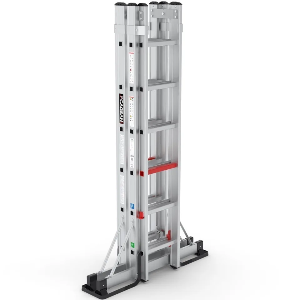 SerStep SP6 — A Tipi Çift Taraflı Sürgülü Merdiven teknik görünüm 2