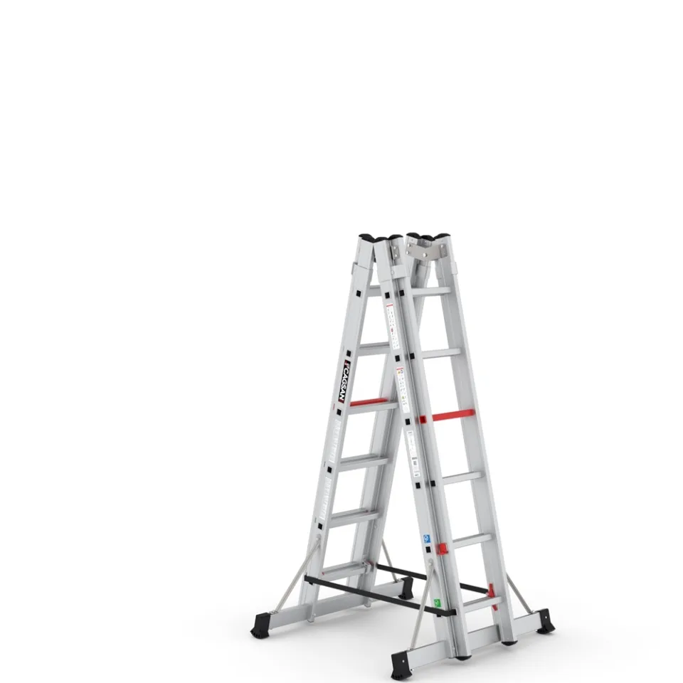 SerStep SP6 — A Tipi Çift Taraflı Sürgülü Merdiven teknik görünüm 4