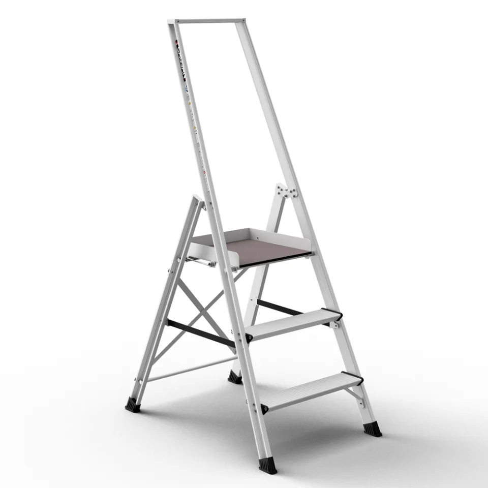 SerStep SP9 — Geniş Platformlu Merdiven - Alüminyum ve Fiberglas Merdivenler (SP9-102)