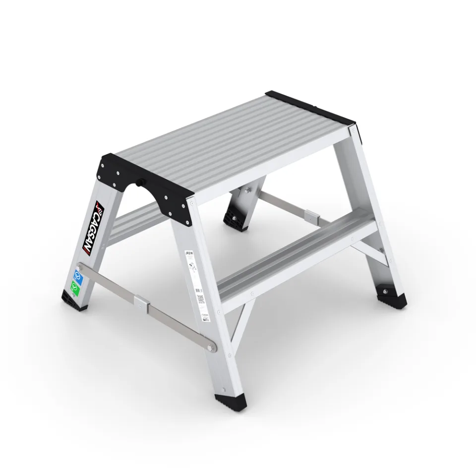 SerStep SPJW — Geniş Basamaklı Kompakt Merdiven - Alüminyum ve Fiberglas Merdivenler (SPJ-2W)