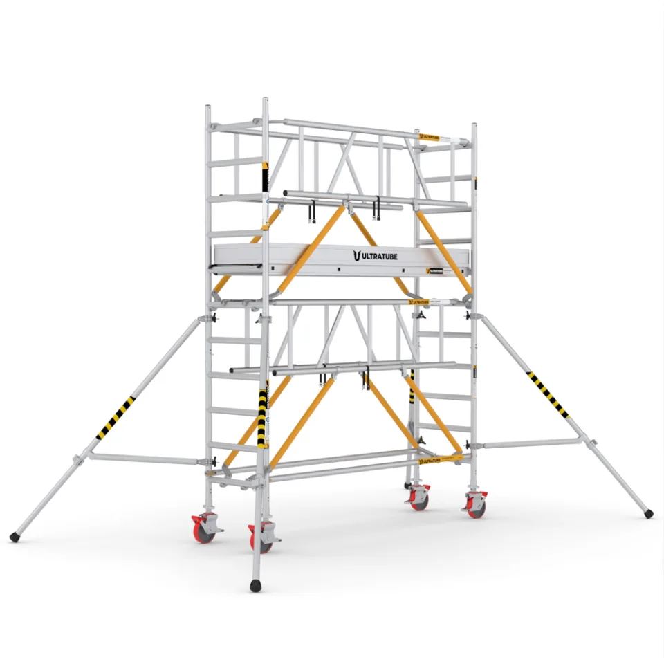 SerUltra SPUS-240SG — Dar Tip Ağır Hizmet Kule İskele (75x240) - SerUltra Ağır Hizmet Alüminyum İskele Serisi (SPUS-225SG-240)